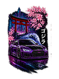 Purple Godzilla Sports Car Air Freshener