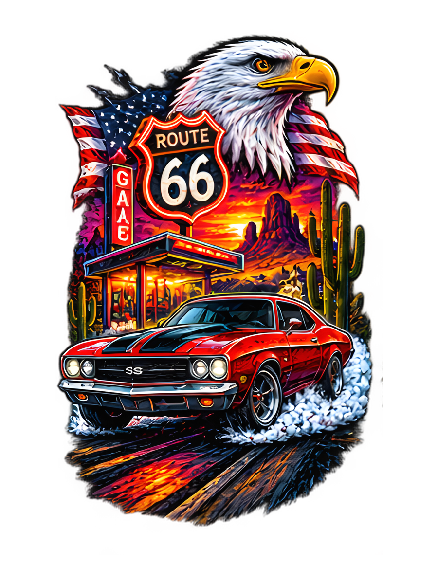 Route 66 Muscle Car Air Freshener