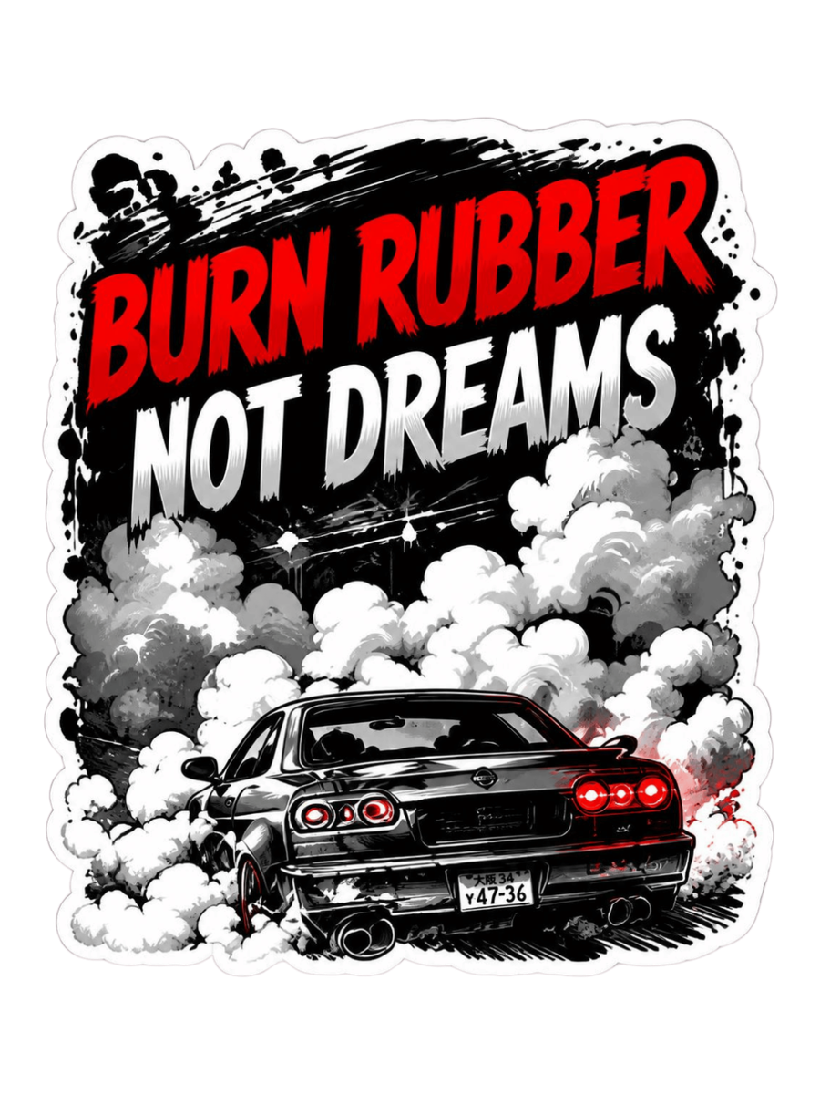Burn Rubber Not Dreams Air Freshener