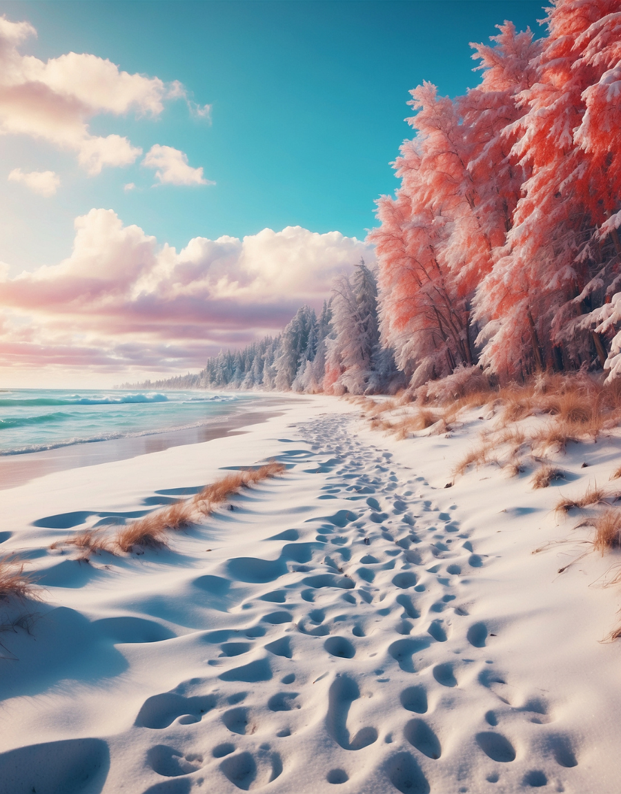 Snowy Shoreline Air Freshener