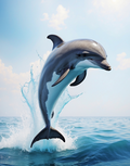 Dolphin Leaping into the Sky Air Freshener