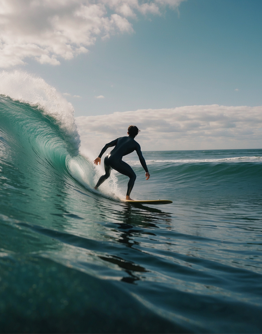 Surfer on a Turquoise Wave Air Freshener