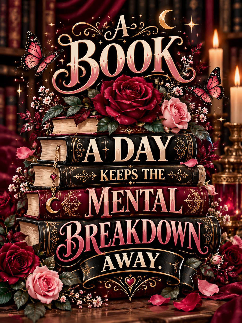 A Book a Day Keeps the Mental Breakdown Away - Air Freshener