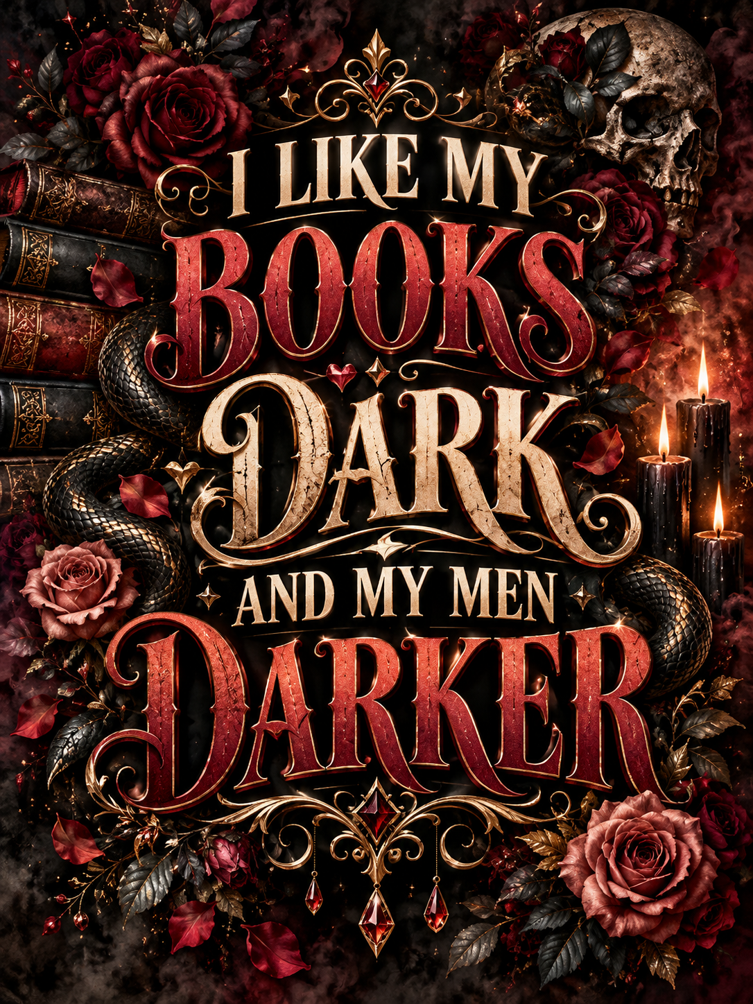 I Like My Books Dark and My Men Darker - Air Freshener