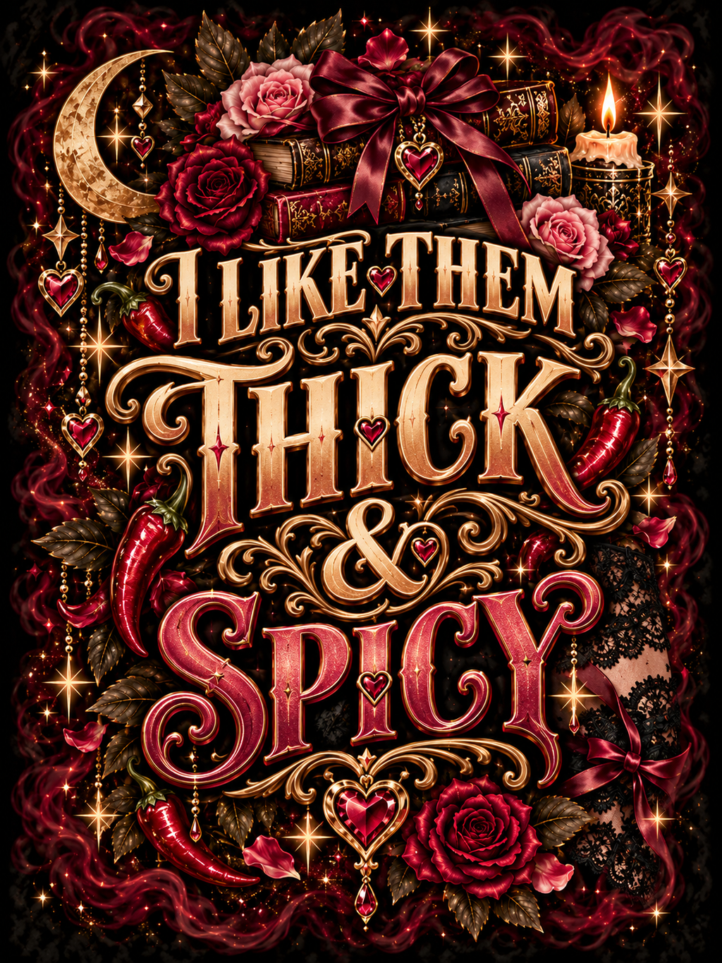 I Like Them Thick and Spicy - Rose Books - Air Freshener