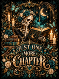 Just One More Chapter - Teal Skeleton - Air Freshener