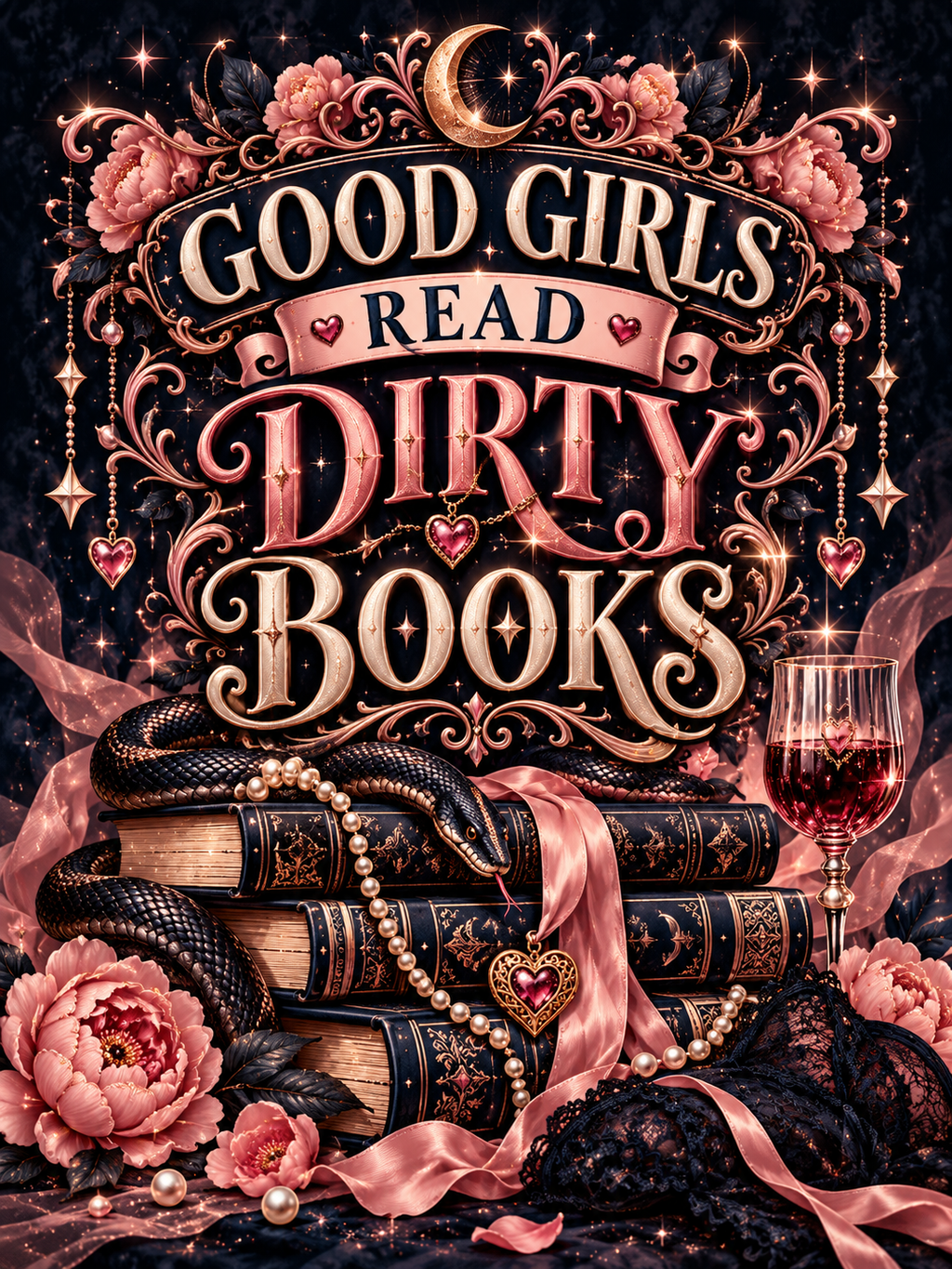 Good Girls Read Dirty Books - Pink Ribbon - Air Freshener