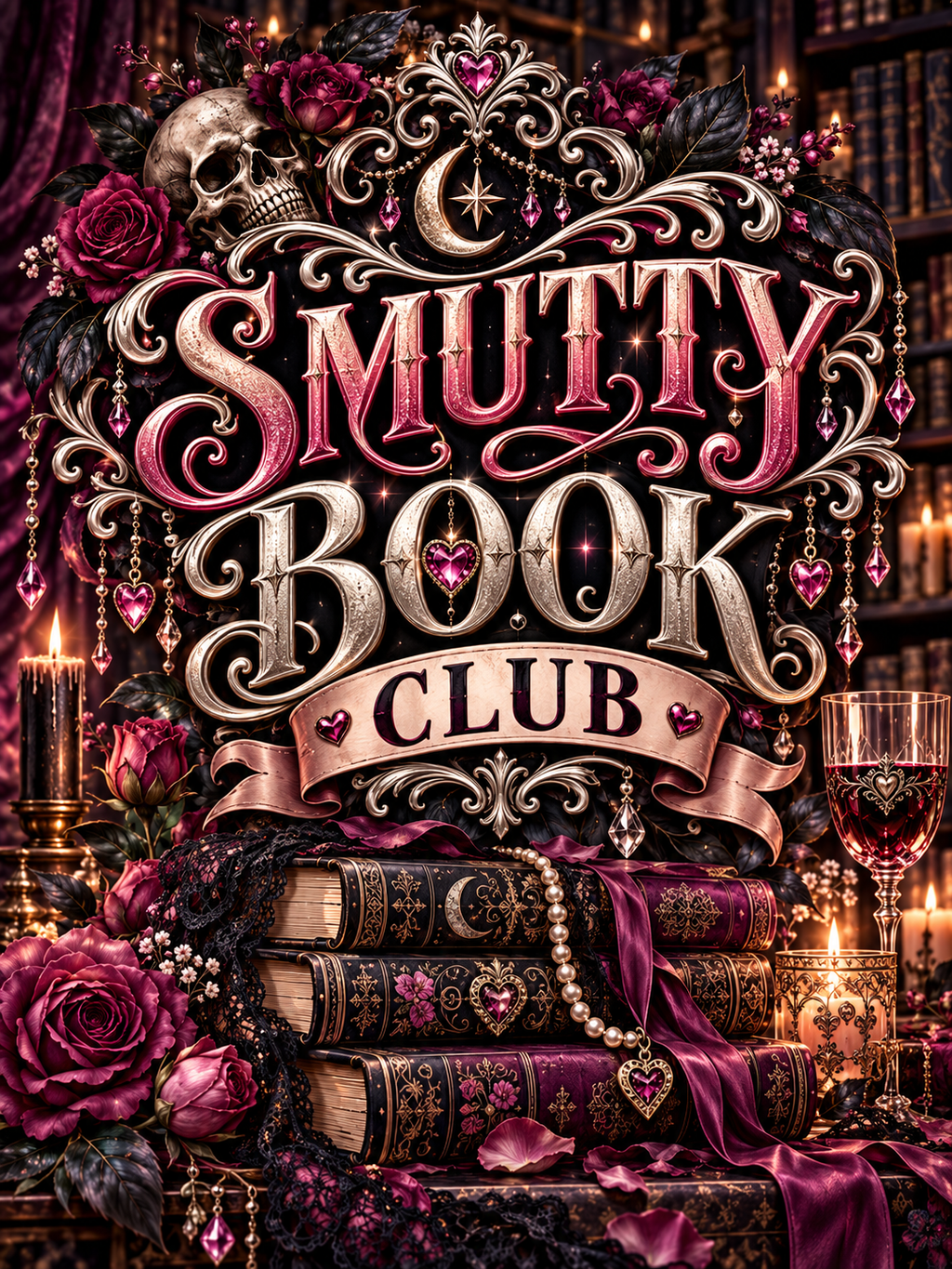 Smutty Book Club - Pink Book Stack - Air Freshener