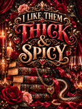 I Like Them Thick and Spicy - Red Library - Air Freshener