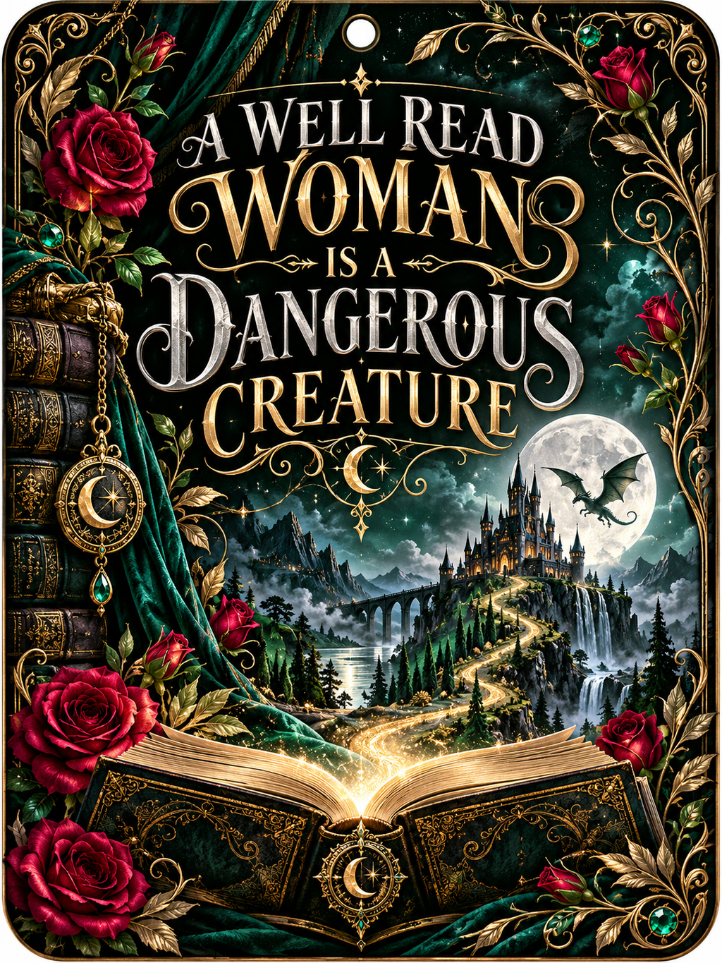 A Well Read Woman Is a Dangerous Creature - Air Freshener