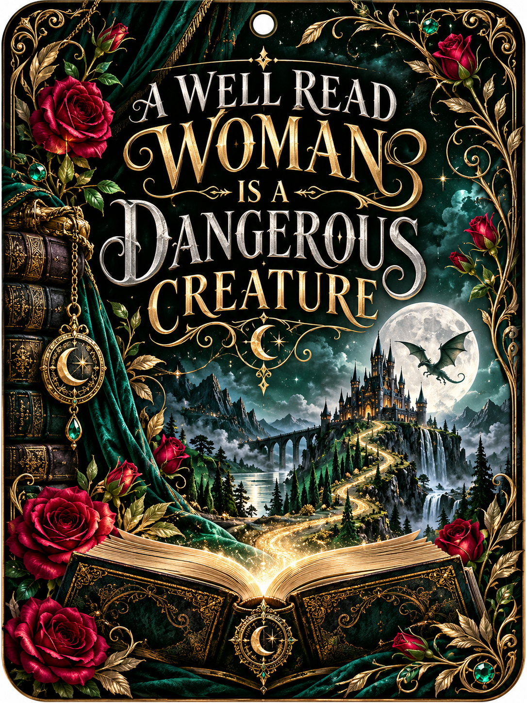 A Well Read Woman Is a Dangerous Creature - Air Freshener
