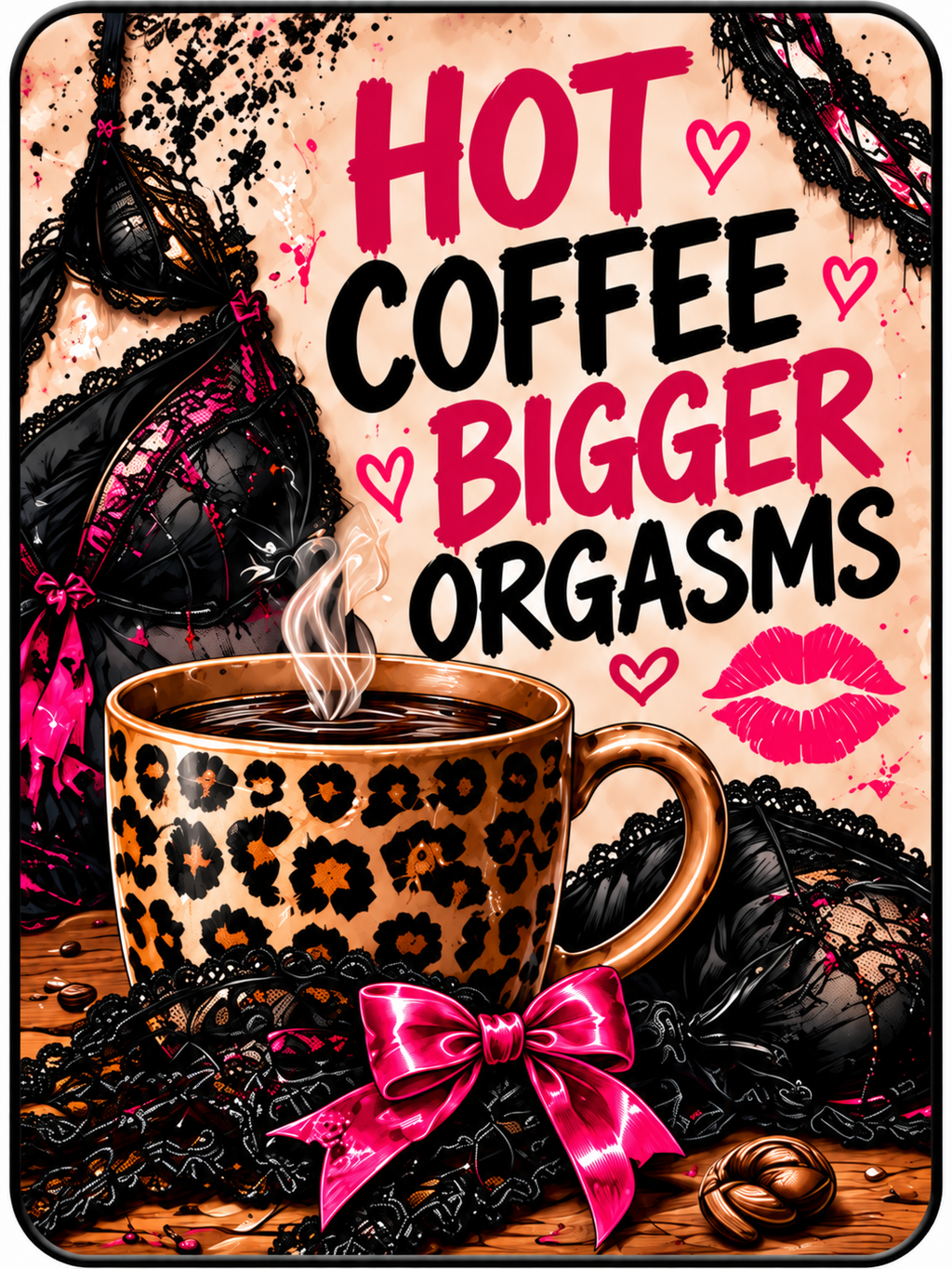 Hot Coffee Bigger Orgasms - Air Freshener