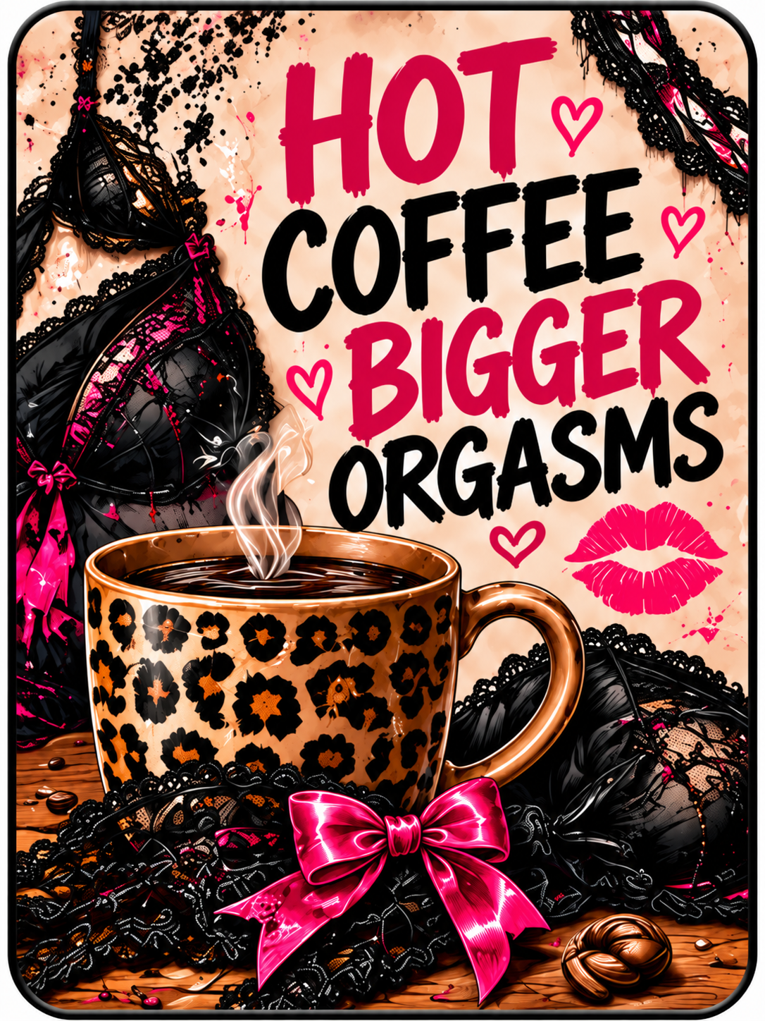 Hot Coffee Bigger Orgasms - Air Freshener