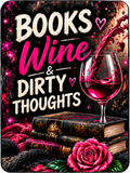 Books Wine and Dirty Thoughts - Air Freshener