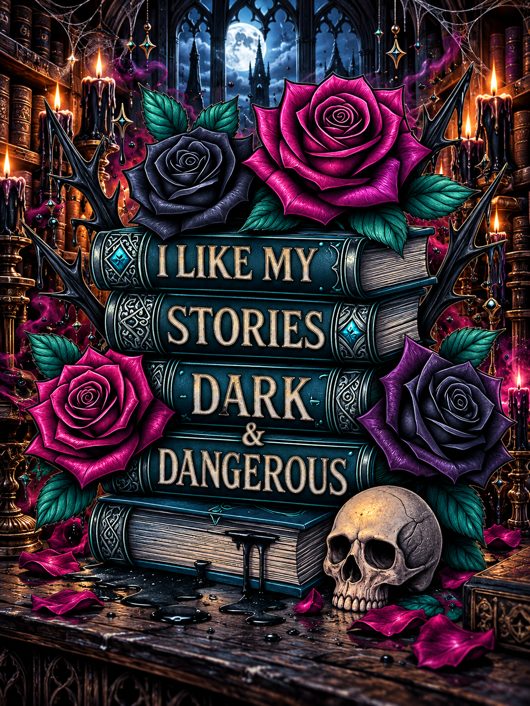 I Like My Stories Dark and Dangerous - Air Freshener