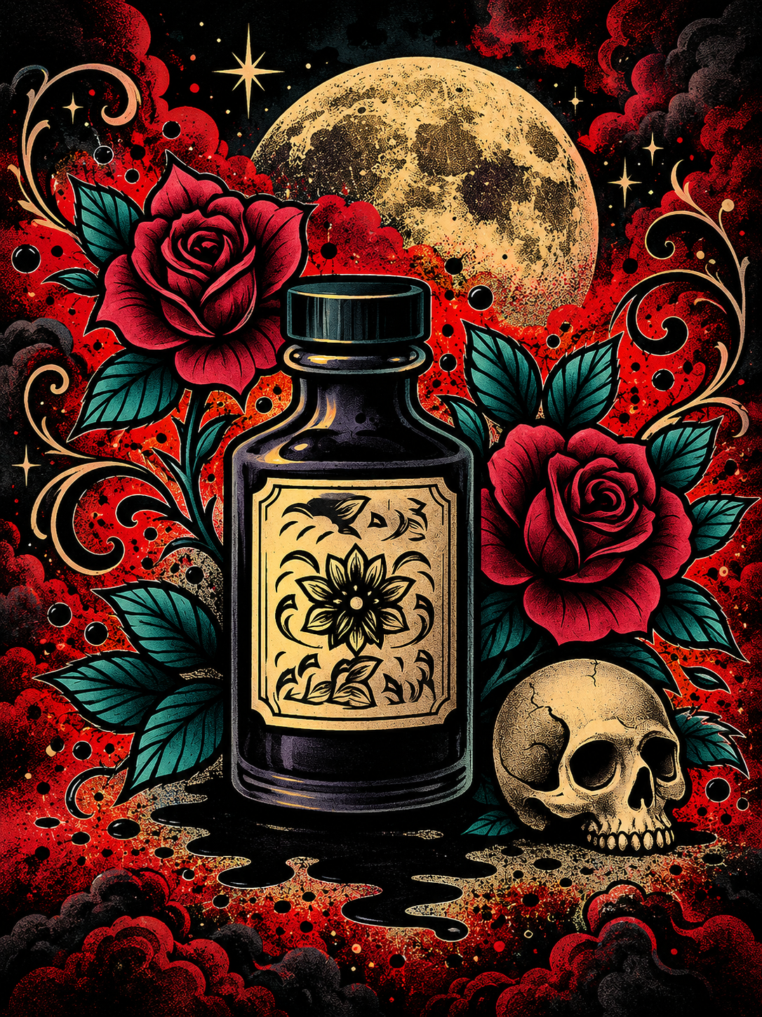 Moonlit Potion and Roses - Air Freshener