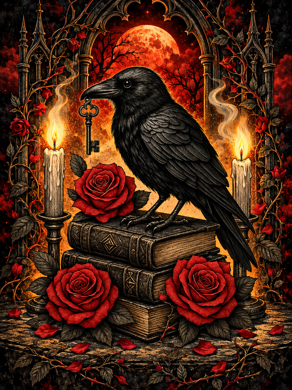 Raven Under a Blood Moon - Air Freshener