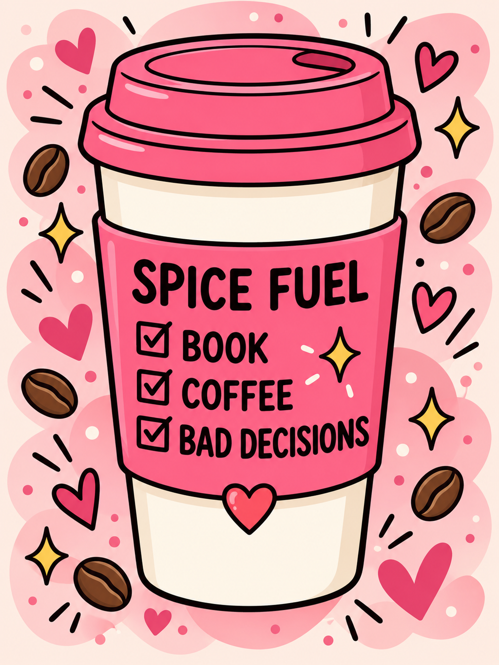 Spice Fuel - Book Coffee Bad Decisions - Air Freshener