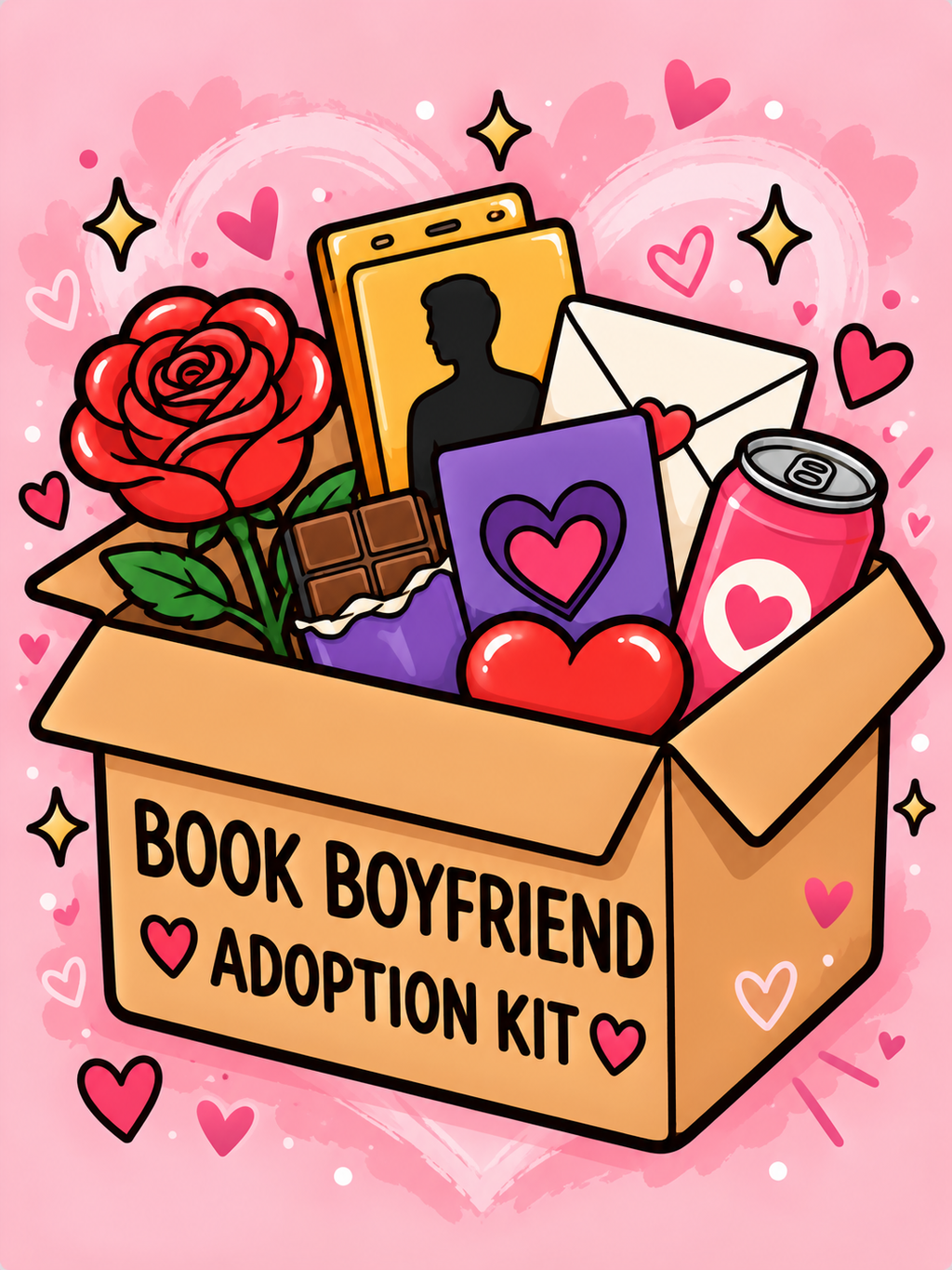 Book Boyfriend Adoption Kit - Air Freshener