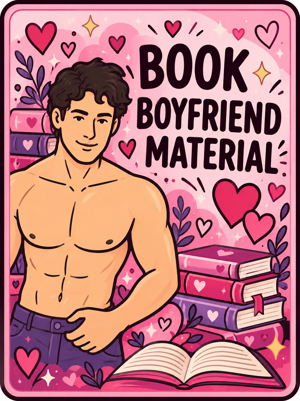 Book Boyfriend Material - Illustrated Reader - Air Freshener