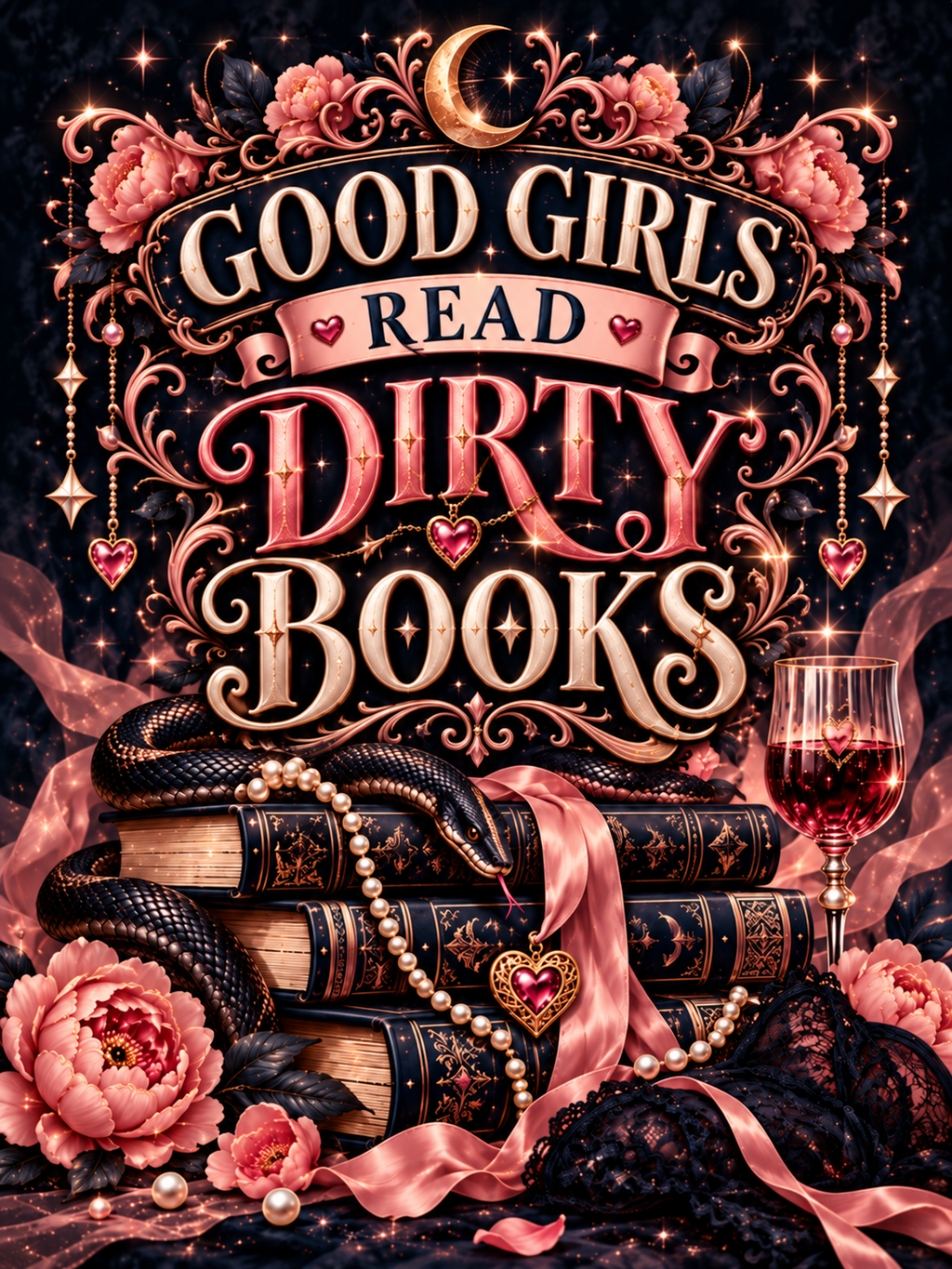 Good Girls Read Dirty Books - Pink Ribbon Alternate - Air Freshener