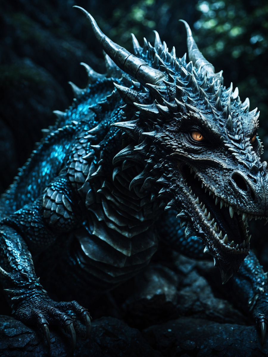Sapphire Dragon in the Dark Forest - Air Freshener