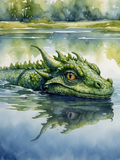 Green Pond Dragon Reflection - Air Freshener