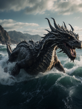Sea Dragon in the Crashing Waves - Air Freshener