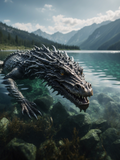 Dragon in the Alpine Lake - Air Freshener
