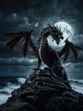 Midnight Dragon on the Coastal Summit - Air Freshener