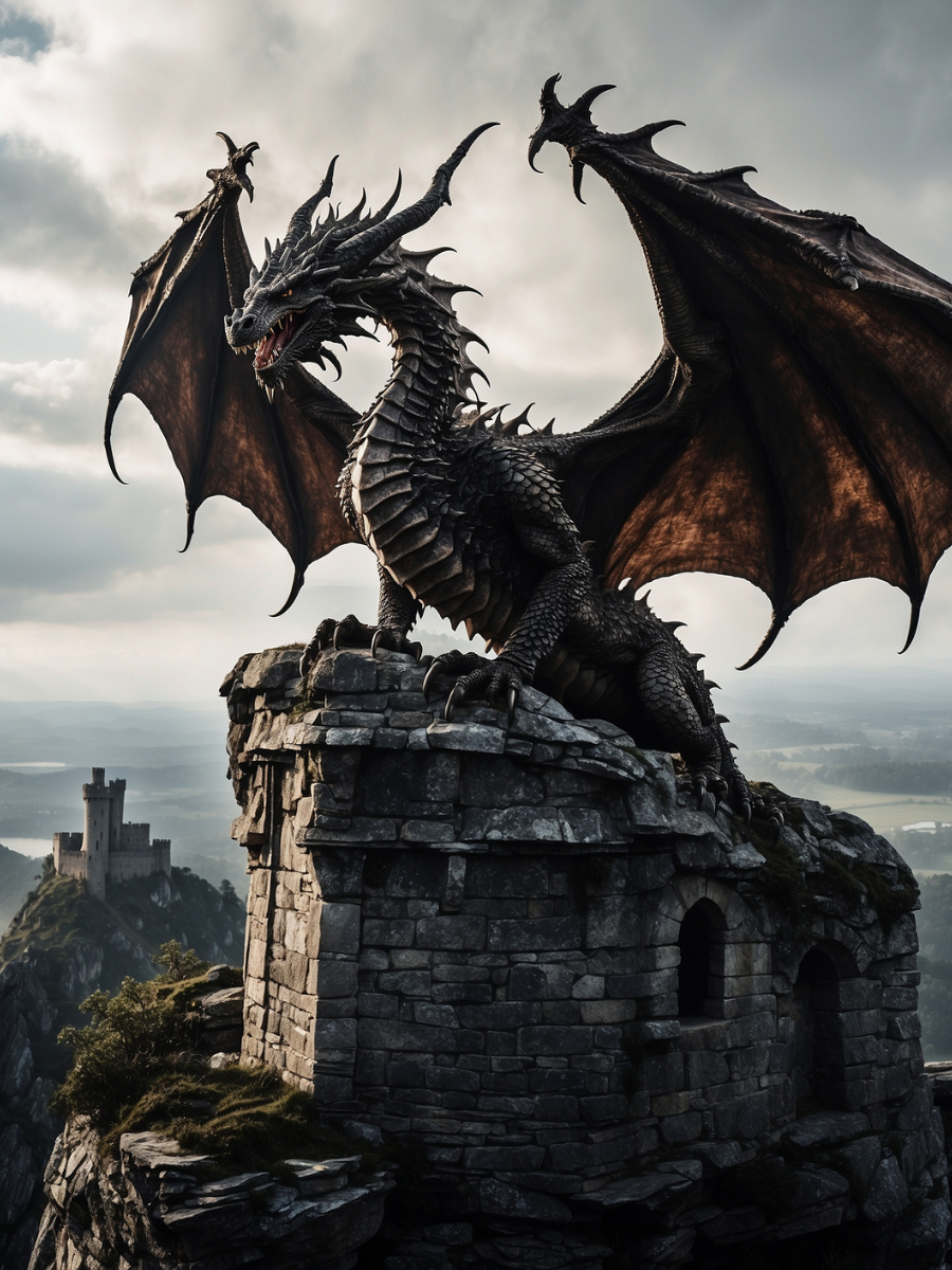 Dragon on the Fortress Lookout - Air Freshener