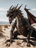 Roaring Dragon in the Desert Sand - Air Freshener