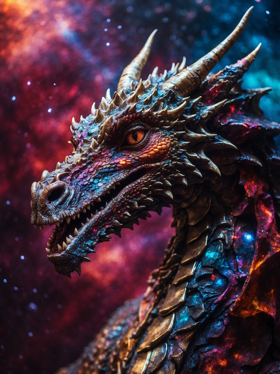 Nebula Dragon Portrait - Air Freshener
