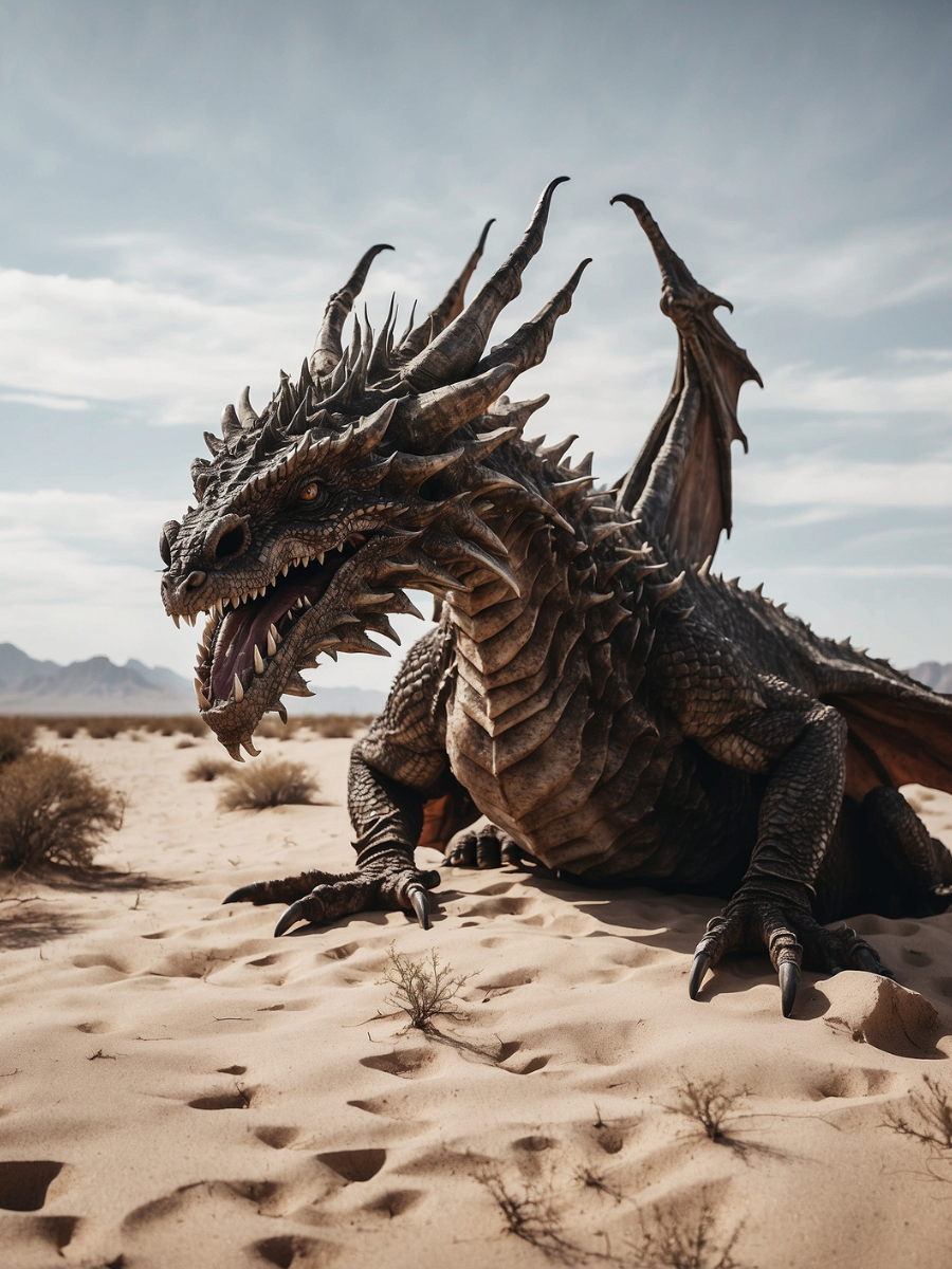 Desert Dragon Among the Sand Dunes - Air Freshener