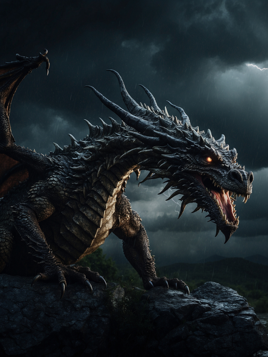 Dragon Beneath the Storm Clouds - Air Freshener