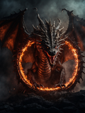 Dragon in a Ring of Fire - Air Freshener