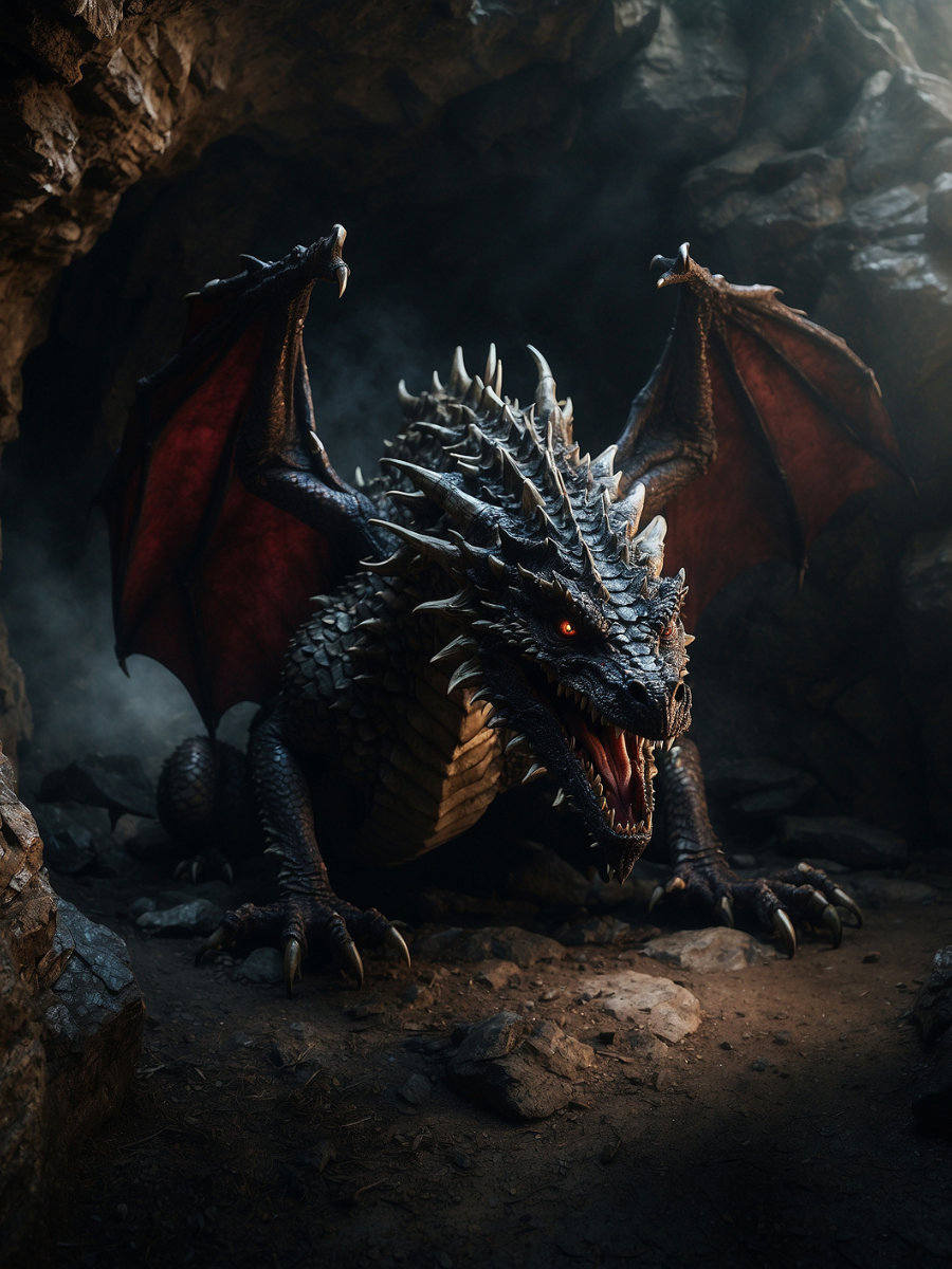 Dragon in the Shadowed Cave - Air Freshener