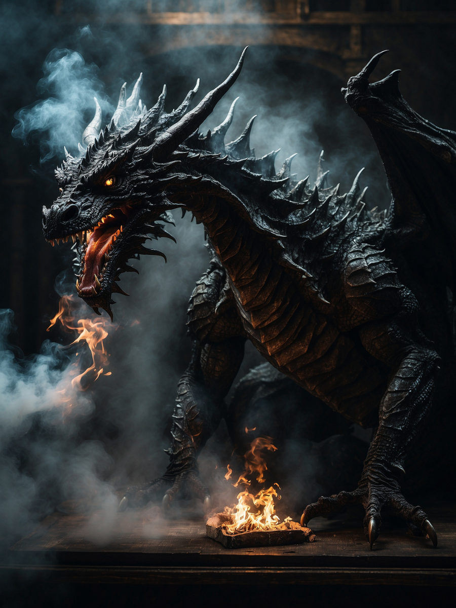 Smoke and Fire Dragon - Air Freshener