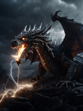 Thunder Breath Dragon with Open Wings - Air Freshener