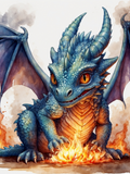 Baby Dragon Tending the Flames - Air Freshener