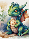 Round Bellied Green Baby Dragon - Air Freshener