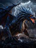 Storm Dragon on the Dark Rocky Ridge - Air Freshener