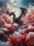 Dragon Flying Through Rainbow Clouds - Air Freshener
