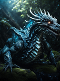 Blue Scaled Woodland Dragon - Air Freshener
