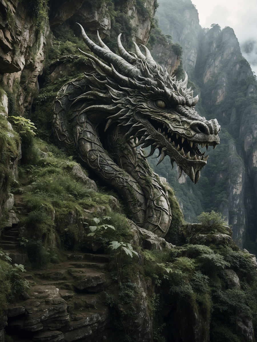 Stone Dragon of the Mountain Forest - Air Freshener