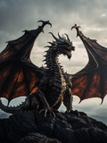 Dragon with Wide Wings Above the Valley - Air Freshener