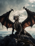 Dragon on the Overcast Mountain Crest - Air Freshener