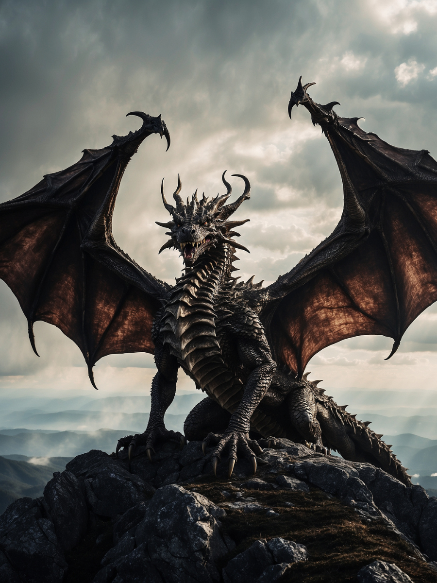 Dragon on the Overcast Mountain Crest - Air Freshener
