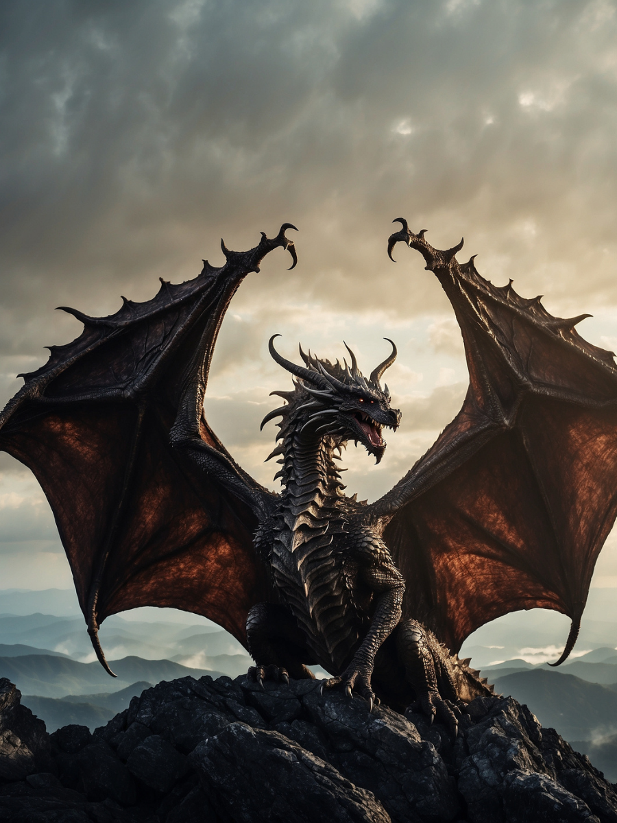 Bronze Winged Dragon at the Golden Horizon - Air Freshener