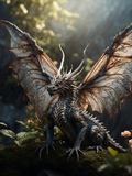 Dragon with Delicate Wings in the Forest - Air Freshener